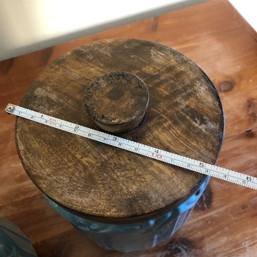 Pier 1 Blue Ombré Ceramic Canister - Picture 6 of 8